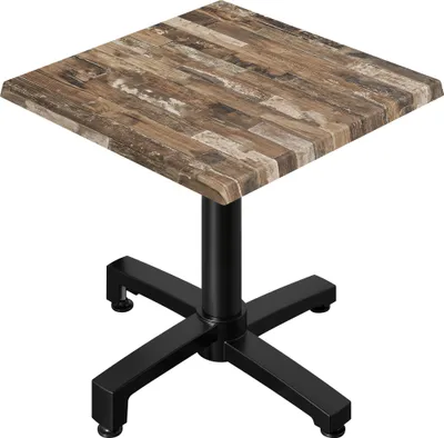 Produktbild von WBO | Bistro Außen Tisch | B:T:H 70 x 70 x 78,5 cm | Vintage Old / Schwarz | Quadratisch | Bistro Tisch Gastro Tisch