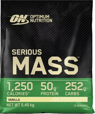 Produktbild von Optimum Nutrition Serious Mass (12lbs) Vanilla - Gewichtszunahme - Mit Kreatin