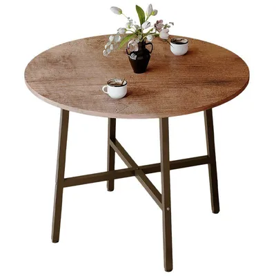 Produktbild von Runder Couchtisch im Industrial-Stil für ein Wohnzimmer im Loft- oder Vintage-Look