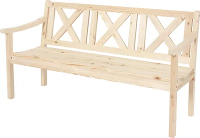 Produktbild von Gartenbank Kopenhagen, Sitzbank Parkbank Holzbank, 3-Sitzer Gastronomie-Qualität Massiv-Holz 160cm  natur