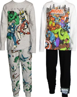Produktbild von Marvel Avengers - "Super Hero In Training" Schlafanzug mit langer Hose für Kinder (2er-Pack) TC674 (128) (Bunt)