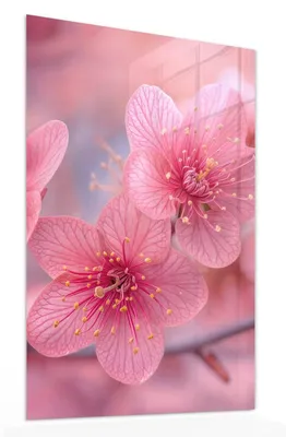 Produktbild von Glasbild 50x75cm in XXL für Wohnzimmer, Schlafzimmer Motiv Blütenzauber