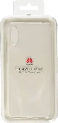 Obrázek produktu pro Originální silikonové pouzdro Huawei Y6 2019 TPU v průhledné barvě