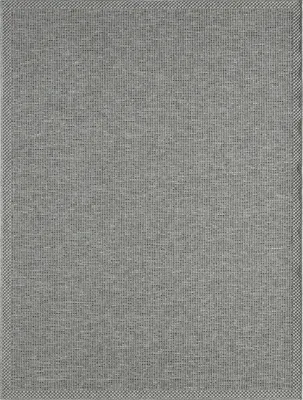 Produktbild von Outdoor Flachgewebe Teppich Küchenteppich Balkon Terasse Sisaloptik Beige Grau
