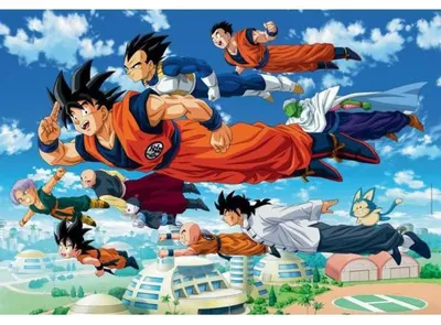 Image de Puzzle dragon ball z krilin - son goku - son goten - piccolo 1000 pièces - collection manga - clementoni - 39671
