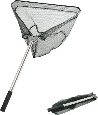 Produktbild von Fischernetz 50 cm, Edelstahl und Nylon, faltbar, für Teich