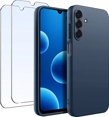 Zdjęcie produktu dla ZESTAW Etui do Samsung A26 5G Matowe Silikon 2 SZTUKI SZKŁO