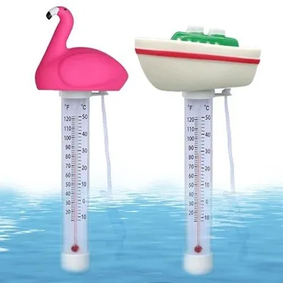 Zdjęcie produktu dla Termometr pływający basenowy flamingo statek dla dzieci na