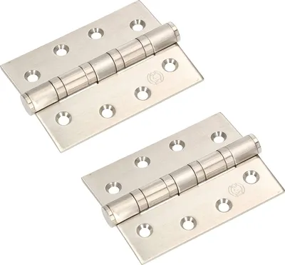 Obrázek produktu pro KOTARBAU® Sada 2 nerezových dveřních závěsů s posuvnými bloky 100x75mm pro vysoké zatížení