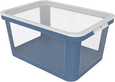 Image de Sacs de transport en plastique 45 l, bleu-transparent