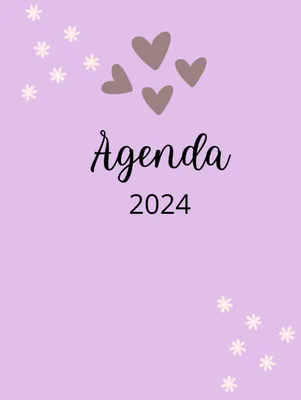 Immagine prodotto di Agenda 2024 con calendario mensile e settimanale