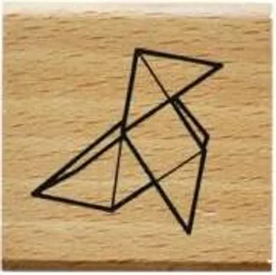 Produktbild von Holz Stempel - Origami Henne