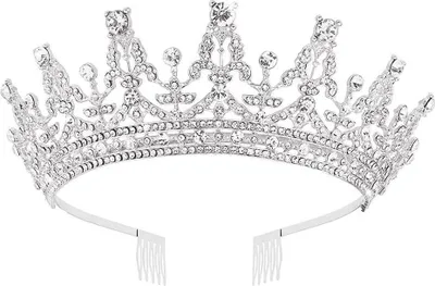 Produktbild von Diademkronen aus Kristall, Prinzessinnenkrone für Frauen und Mädchen, Königinnenkrone mit Kamm für Brauthochzeit, Geburtstag, Abschlussball, Weihnachten, Halloween, Party, Muttertagsgeschenk