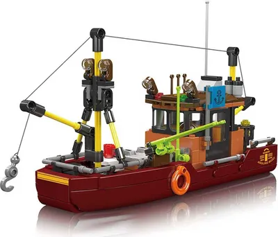 Image de Großhandel GmbH - Ware Mould K. Kit de construction de bateau de pêche, 403 pièces