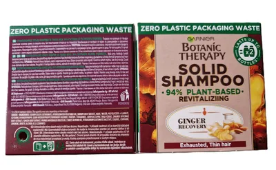 Produktbild von Garnier Wahre Schätze Ingwer festes Shampoo 2 x a 60 g