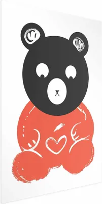 Produktbild von Posterpapier Poster - Thoughtful Bear 21x30 cm Für Kinder e-A-0115-ao-a