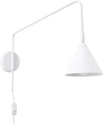 Produktbild von Wandleuchte NOX weiß 1xE14 10W Stahl 30x61x14cm Sollux Lighting