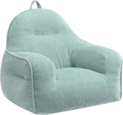 Imagen del producto de Silla-bolsa para niños, fabricada en tela resistente, con dimensiones de 62x65x53 cm, ideal para salas de juegos
