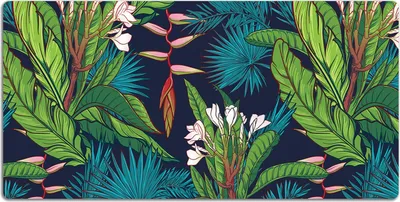 Produktbild von Schreibtischmatte Tischunterlage 120x60 cm Mauspad - Exotischer Dschungel