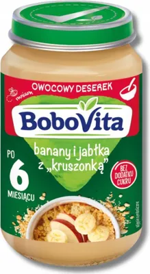 Obrázok produktu pre Mus BV Banan Jabłko Kruszonka dla dzieci po X miesiącu życia 190 g