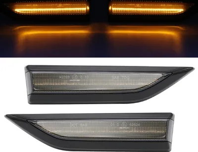 Obrázok produktu pre 2x LED bočné smerovky v čiernej dymovej farbe SET pre VW Caddy IV 4 od 2015-2019