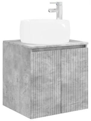 Immagine prodotto di vidaXL Lavabo da appoggio grigio cemento 49,5 x 44,5 x 66 cm