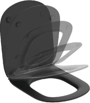 Obrázek produktu pro Ideal Standard Tesi - WC sedátko ultra ploché, softclose, černá T3527V3