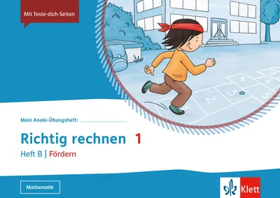 Produktbild von Mein Anoki-Übungsheft. Richtig Rechnen 1. Heft B | Fördern. Übungsheft Klasse 1