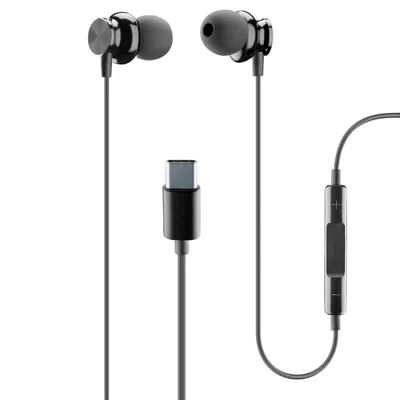 Produktbild von Cellularline USB-C In Ear Kopfhörer mit Mikrofon Schwarz