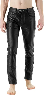 Produktbild von Bockle® BoB No Ass Bag Lederhose Lederjeans Echtleder Herren Leder, W30/L32