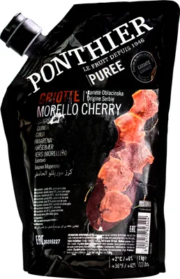Produktbild von Food-United KIRSCHEN PÜREE Sauerkirschen-Früchte-Püree von Ponthier 4x 1KG