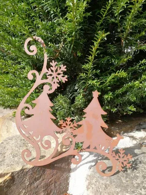 Produktbild von Edelrost Fensterbild Wald