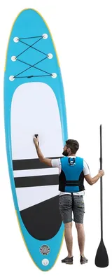 Obrázek produktu pro Nafukovací paddleboard – SUP prkno – prkno pro paddleboarding – prkno pro vodní sporty – prkno pro jógu – modrá barva