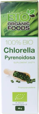 CHLORELLA PYRENOIDOSA BIO (250 mg) 320 TABLETEK - BIO ORGANIC FOODS