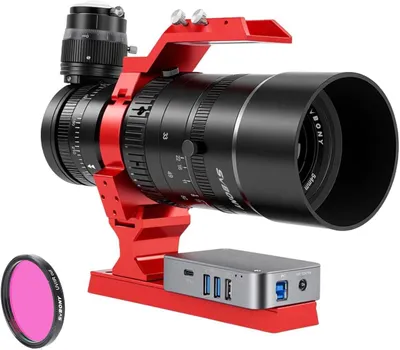 Produktbild von Svbony SV555 APO Teleskop mit SV238 Off-Axis-Guider, 8 x 14 mm OAG-Prismen, SV241 6-Kanal-Teleskop-Gleichstromversorgung, UV/IR 2-Zoll-Teleskopfiltern