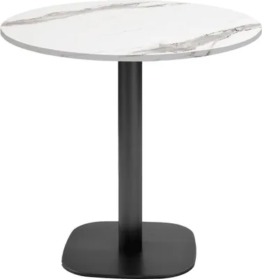 Produktbild von Runder Tisch Ø 70 cm – Rundes Modell aus weißem Marmor