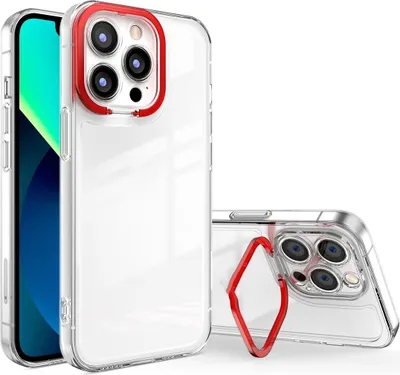Produktbild von König Design Hülle kompatibel mit Apple iPhone 14 Pro Kunststoff Soft Handyhülle - Handy Case Rot