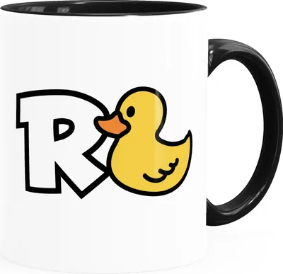 Produktbild von Kaffee-Tasse Rentner Motiv Ente lustiges Geschenk zur Rente witziger Spruch zum Ruhestand MoonWorks® weiß-innen-schwarz Keramik-Tasse
