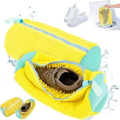 Produktbild von Famanu Schuhwaschbeutel - Schutz für Schuhe, Waschmaschinengeeignet - Organizer für Reisen