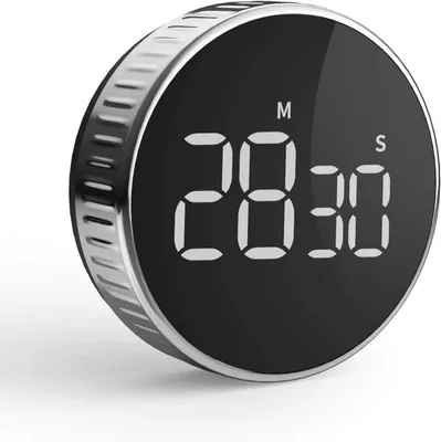 Produktbild von Küchentimer, digitaler Klassenzimmertimer für Kinder, großer magnetischer LED-Countdown-Timer mit Dauerlichtfunktion für Klassenzimmer, geeignet für Kinder und Lehrer