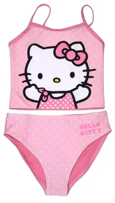 Produktbild von Hello Kitty Tankini Badeanzug für Mädchen - Kinder Zweiteiler Schwimmanzug Rosa 122-128