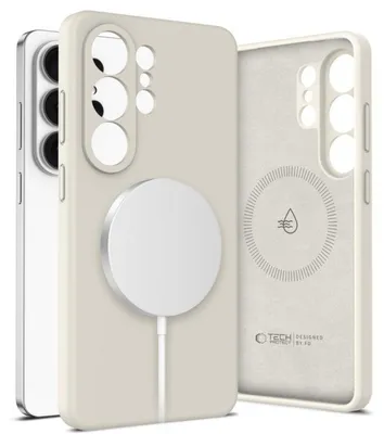 Produktbild von Tech-Protect Silicone für Samsung Galaxy S26 Ultra Beige Magnetisch Handyhülle