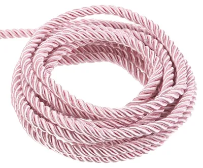 Produktbild von Gedrehte Satinschnur, 3 mm x 10 m – Rosa, für Bastelarbeiten und Dekoration