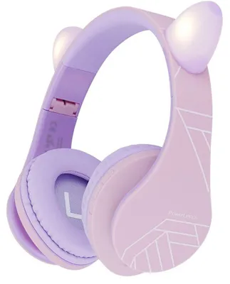 Obrázek produktu pro Dětské sluchátka PowerLocus - P2, Ears, bezdrátová, růžová/fialová
