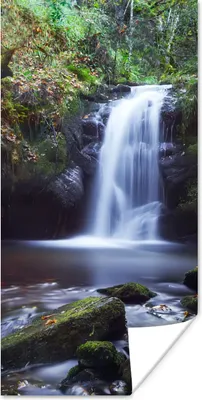 Produktbild von MuchoWow® Poster Wasserfall - Natur - Wasser 20x40 cm - Plakat - Foto