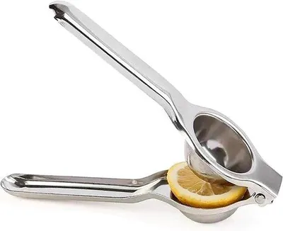 Productafbeelding van Handmatige Citroenpers - Fruitpers - Sap Maken - Roestvrij Staal - 21 cm - Zilver