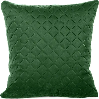 Produktbild von Dekorativer Kissenbezug Sofakissen DIMON dunkelgrün 40x40 cm dunkelgrün