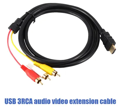 Produktbild von HD-Multimedia-Schnittstelle zu Sound-Video-Kabel-Anschluss-Adapter Plug-and-Play 1,5 Meter