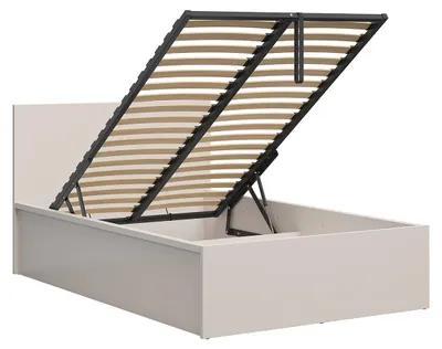 Produktbild von Bett mit Bettkasten 120x200cm Kaschmir