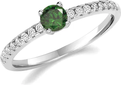 Produktbild von Stylischer 925 Sterling Silber (Rhodiniert) Damen - Solitärring mit Zirkonia, 60 (19.1); TRS33196RSS